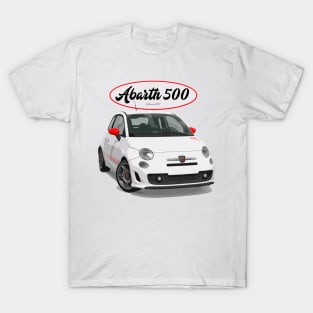 ABARTH 500 White Scorpion T-Shirt